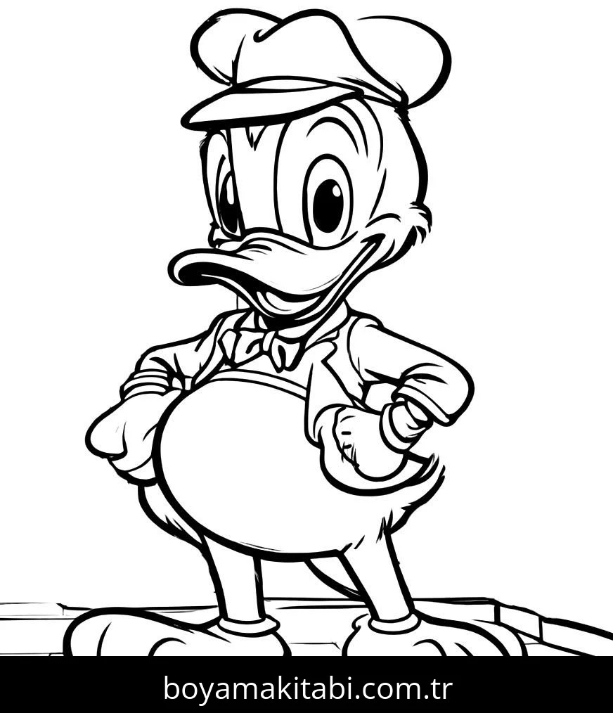 Mickey Mouse (Miki Fare) boyama sayfası – el becerilerini geliştirir, boyama çalışması