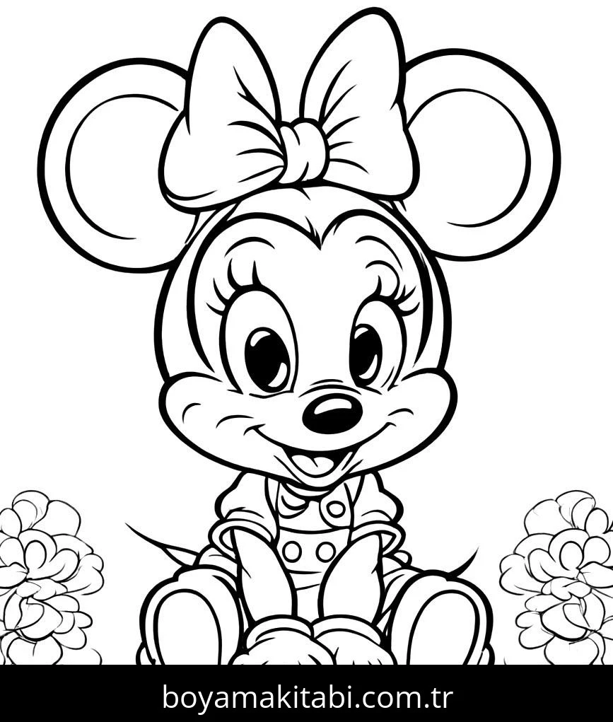 Minnie Mouse boyama sayfası #92 – çocuklar için, çizgi film temalı