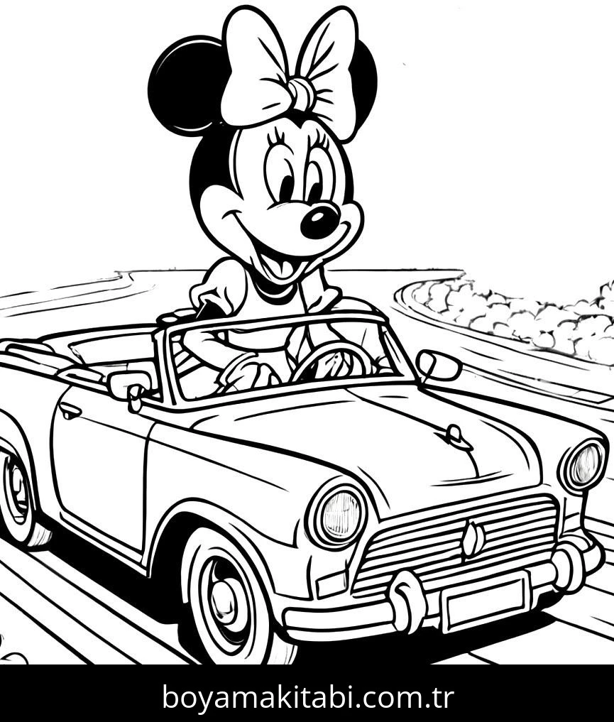 Minnie Mouse boyama sayfası #103 – evde etkinlik, anaokulu etkinliği