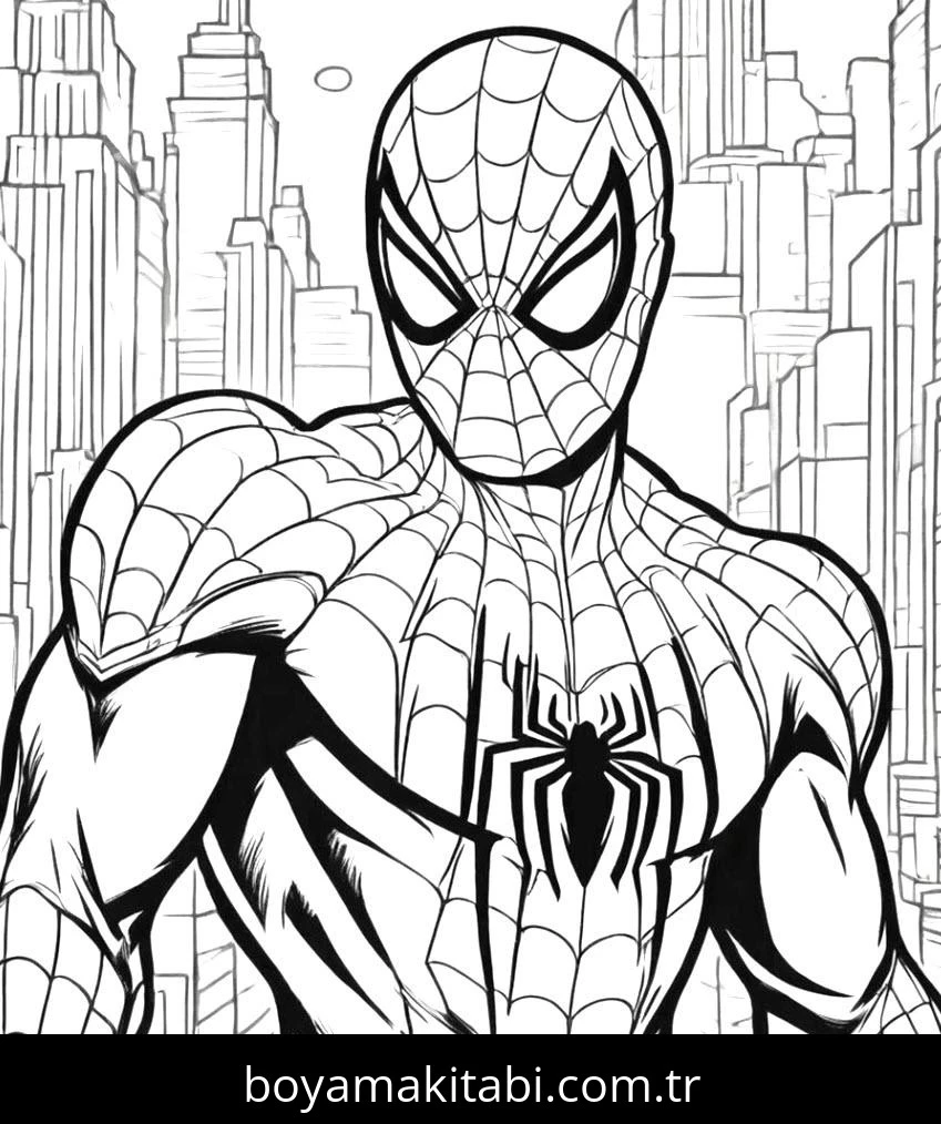Spiderman boyama sayfası – ücretsiz yazdır, boyama etkinliği