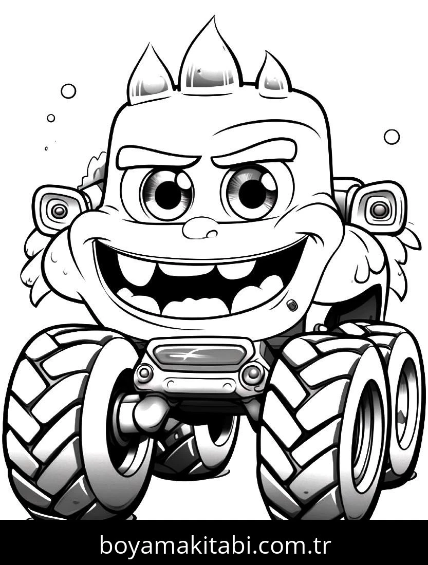 Monster Truck boyama sayfası – yaratıcılık, eğlenceli etkinlik