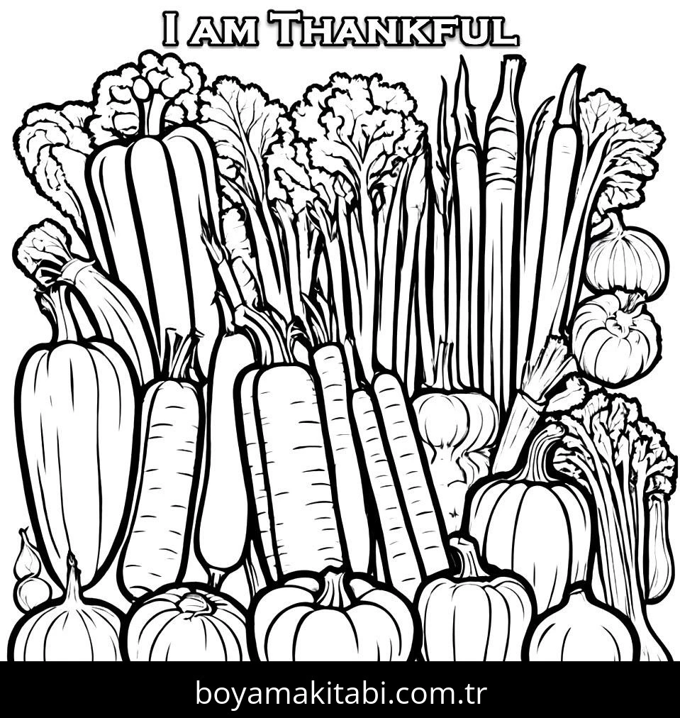 Thanksgiving boyama sayfası – boyama etkinliği, çocuk aktivitesi