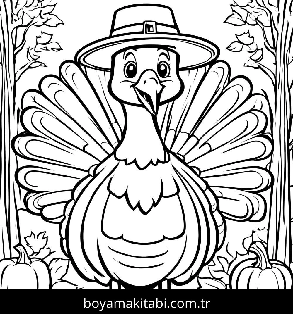 Thanksgiving boyama sayfası – ücretsiz yazdır, boyama etkinliği