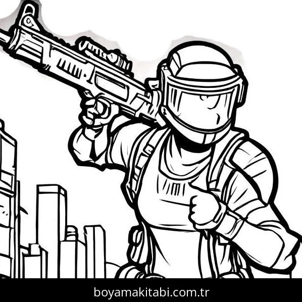 Fortnite boyama sayfası – boyama etkinliği, çocuk aktivitesi