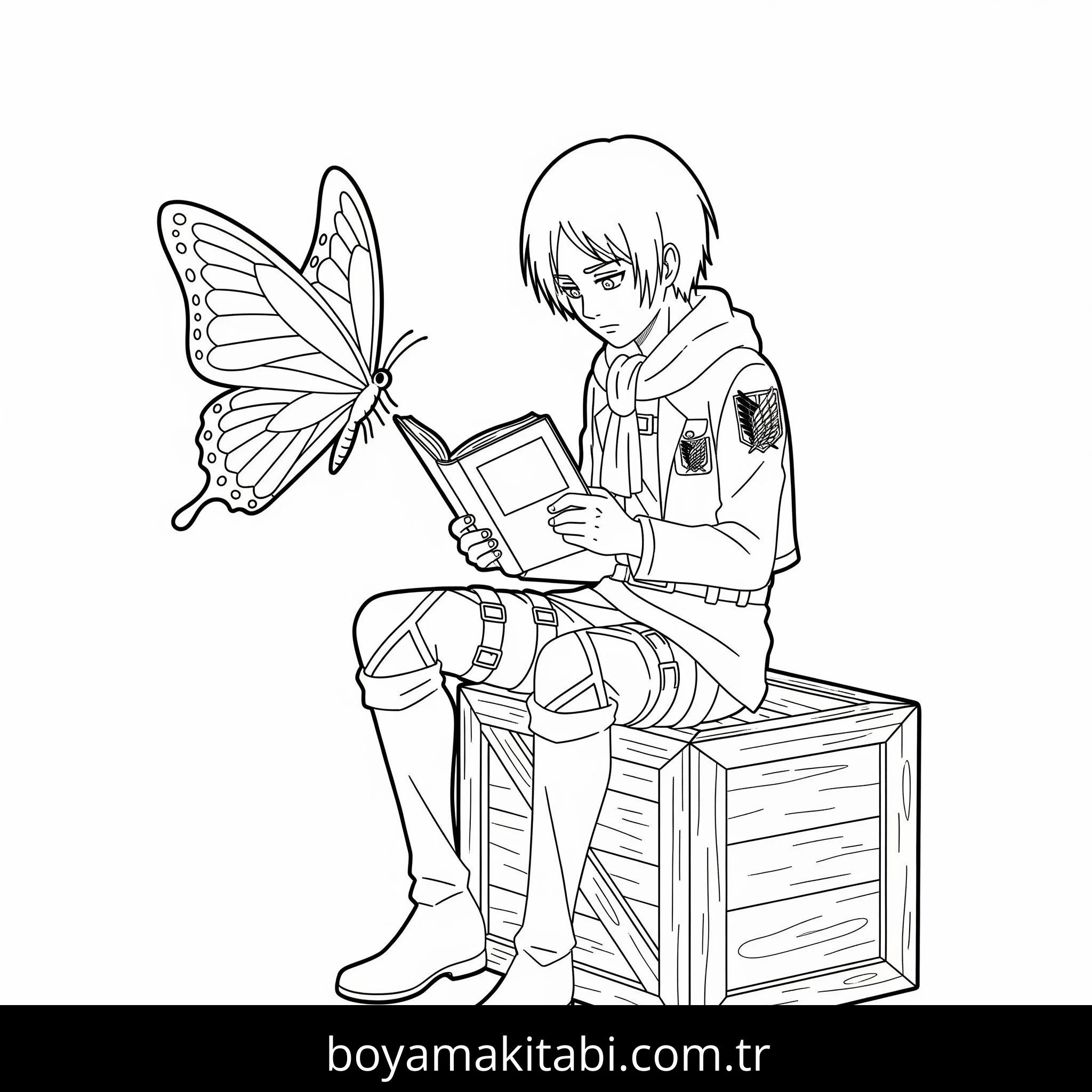 Attack on Titan boyama sayfası #15 – keyifli zaman, renkli çizimler