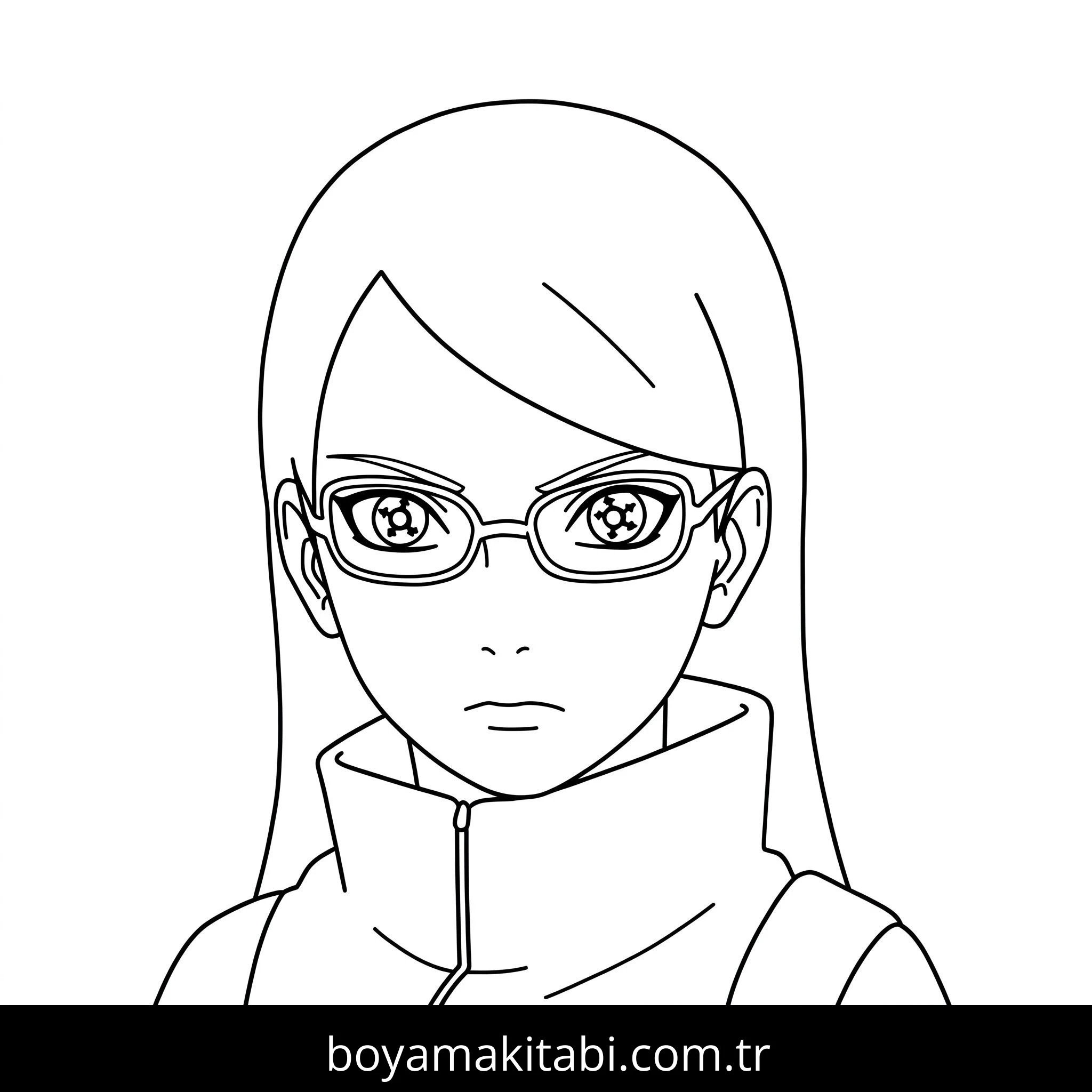 Boruto boyama sayfası – boyama etkinliği, çocuk aktivitesi