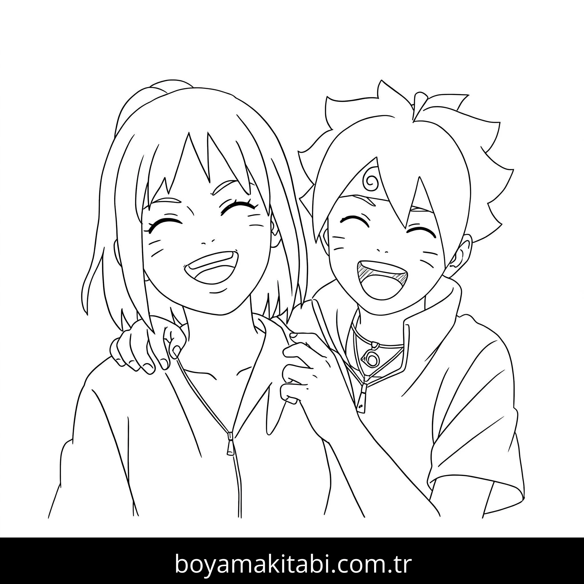 Boruto boyama sayfası – evde etkinlik, ücretsiz yazdır