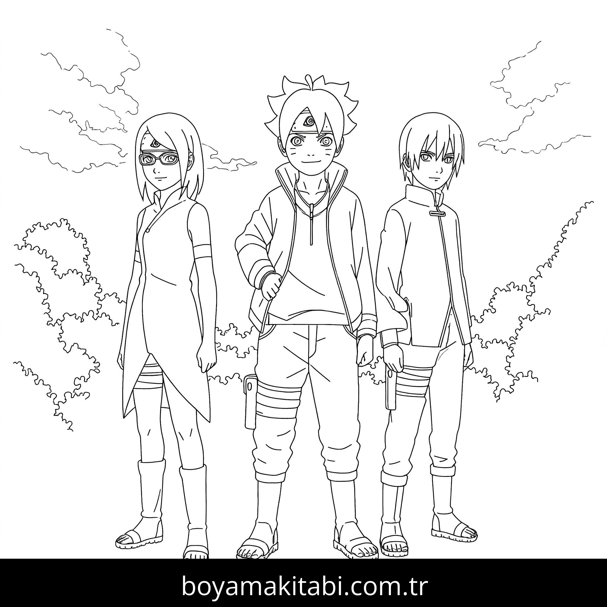 Boruto boyama sayfası – ücretsiz yazdır, boyama etkinliği