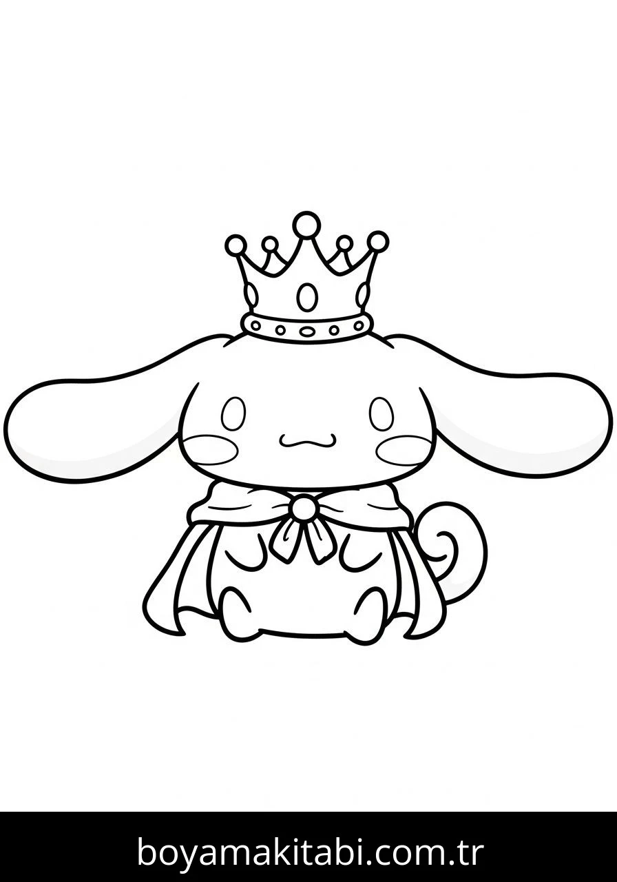 Cinnamoroll boyama sayfası – keyifli zaman, renkli çizimler