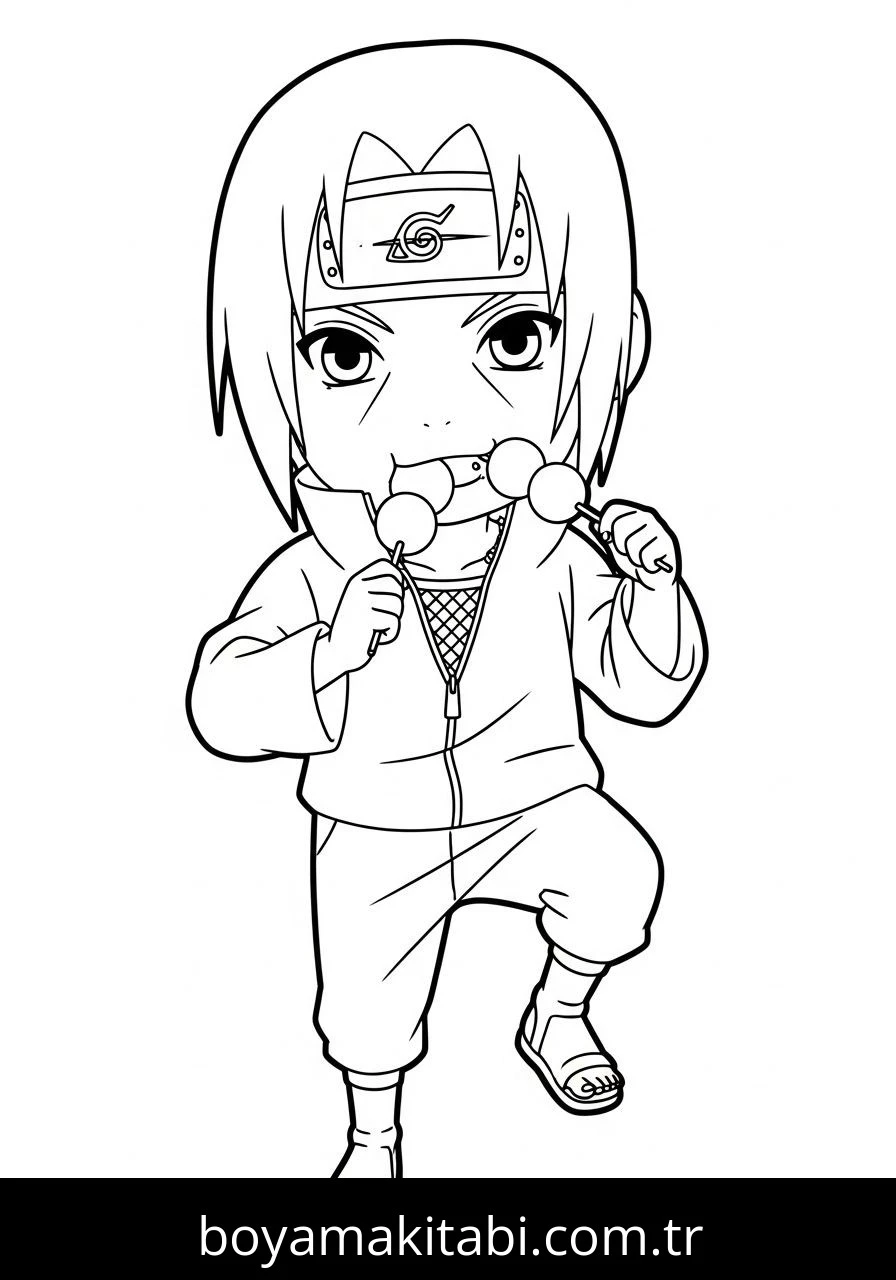 Itachi Uchiha boyama sayfası – ücretsiz yazdır, boyama etkinliği