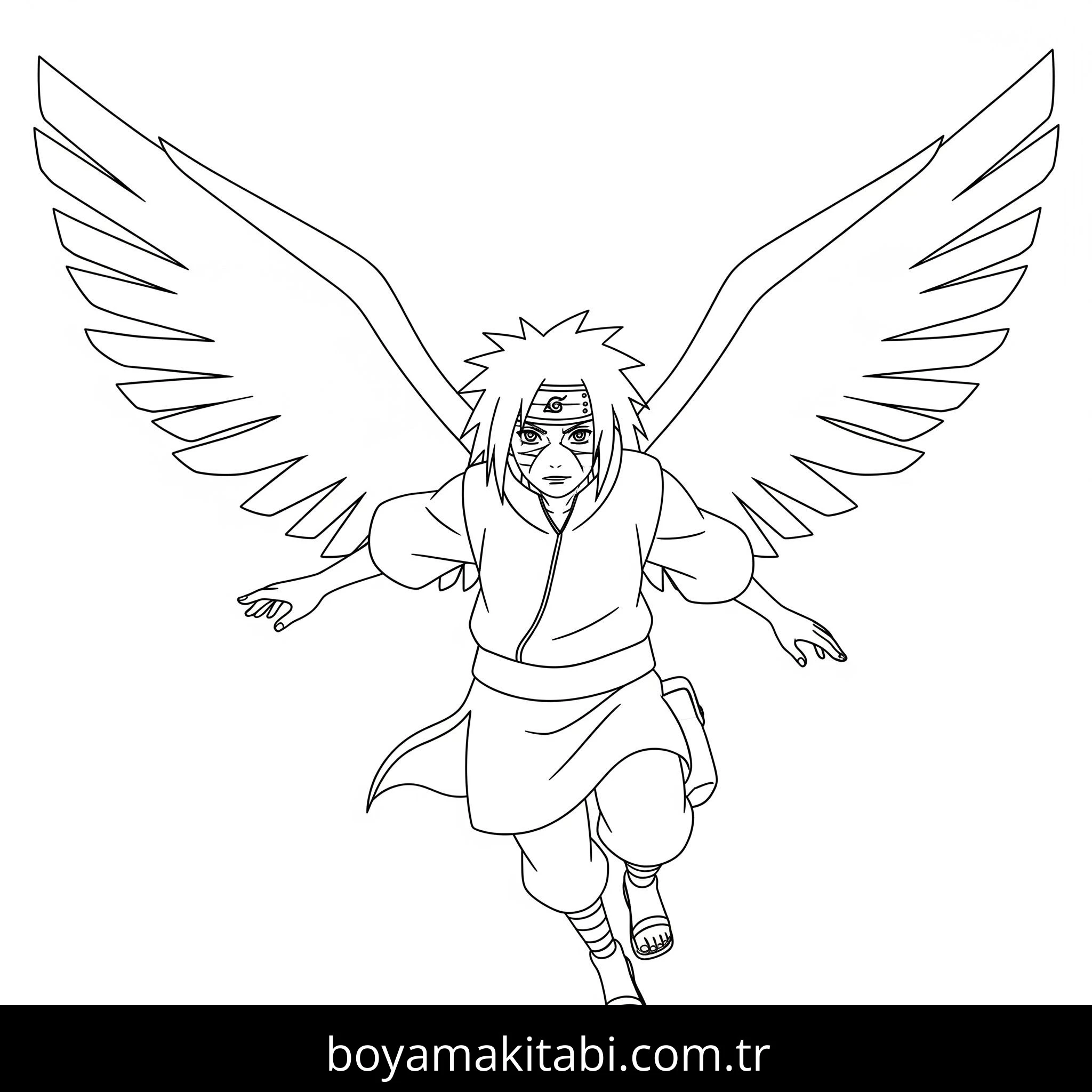 Madara Uchiha boyama sayfası – ücretsiz yazdır, boyama etkinliği