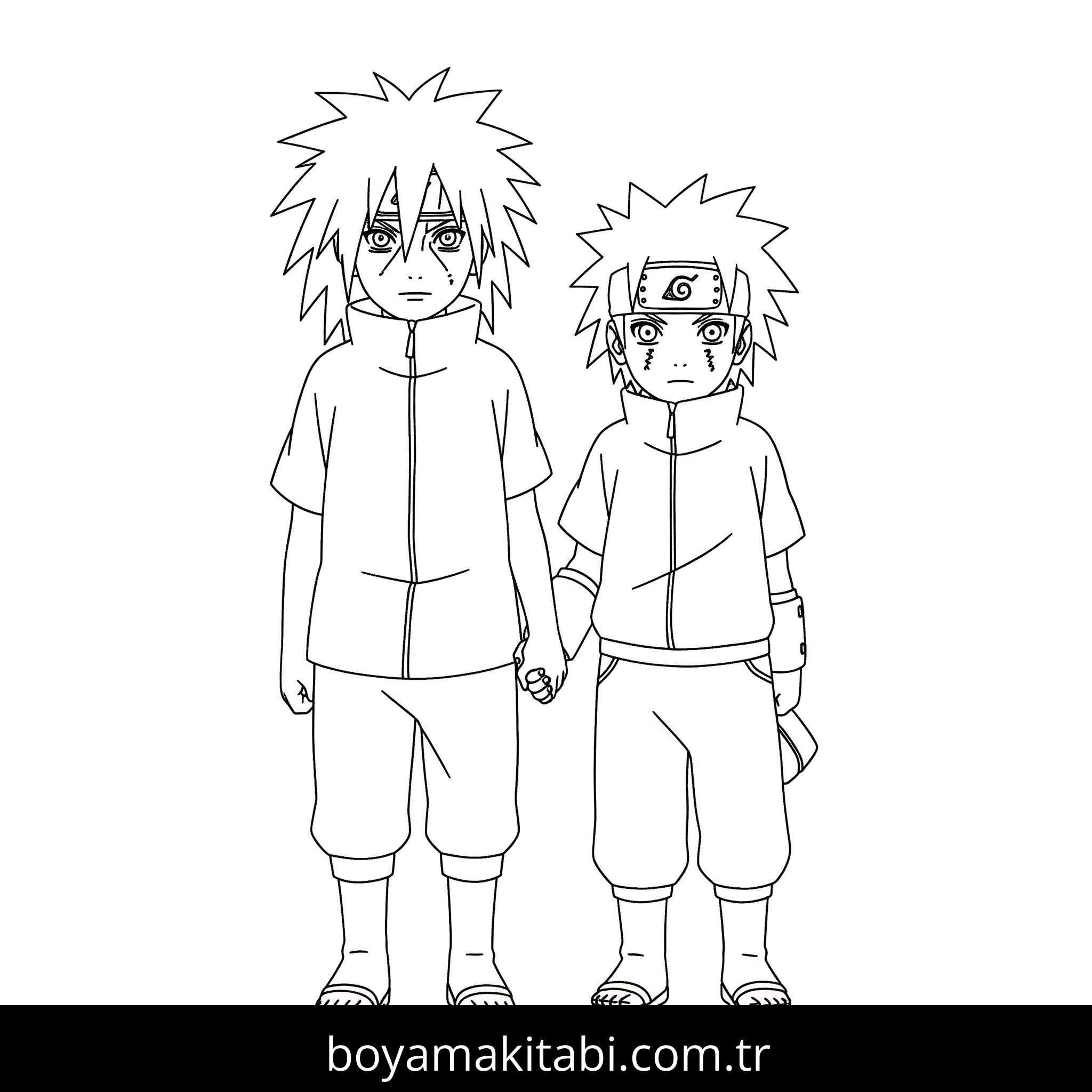 Madara Uchiha boyama sayfası – evde etkinlik, ücretsiz yazdır