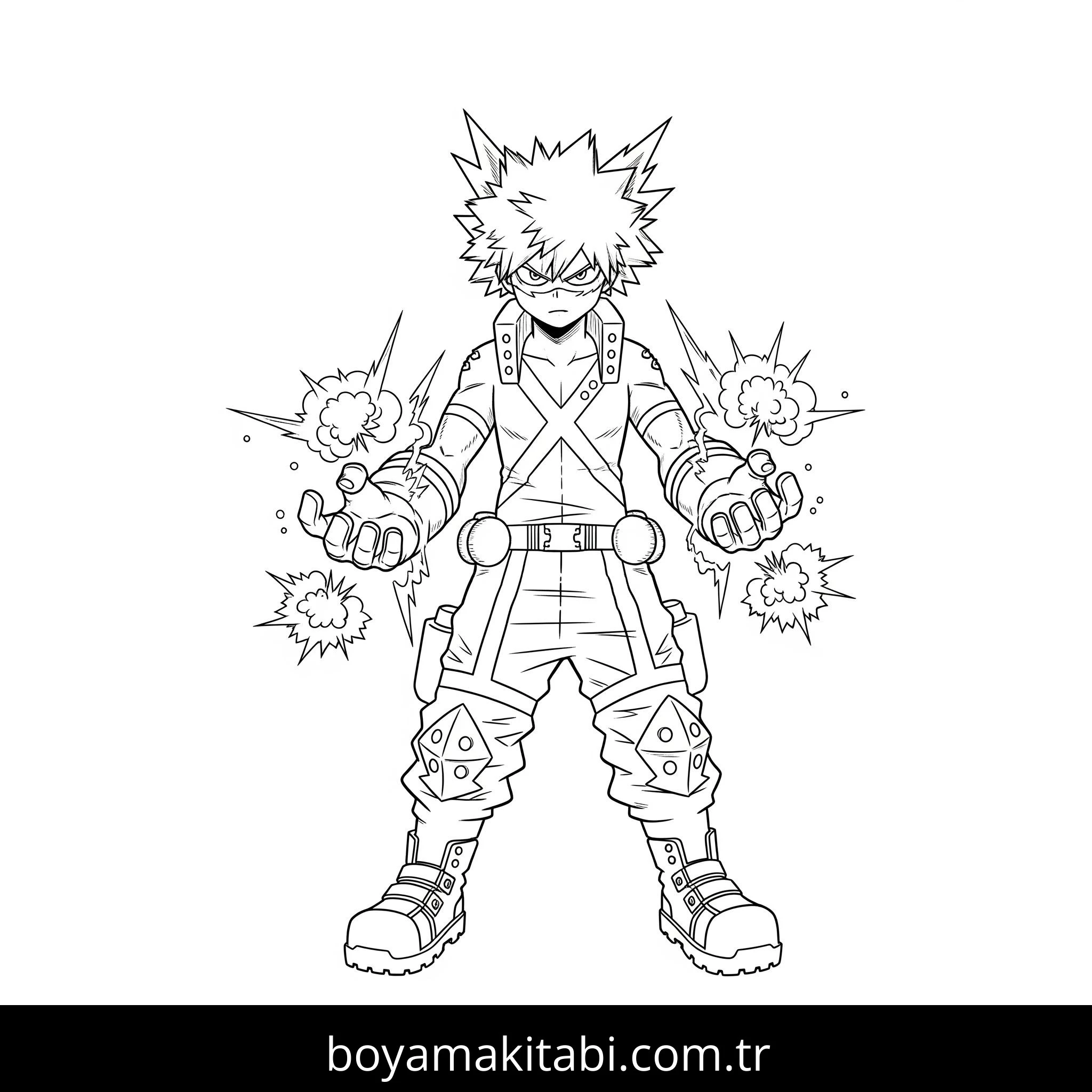 My Hero Academia boyama sayfası #2 – boyama çalışması, sınıf etkinliği