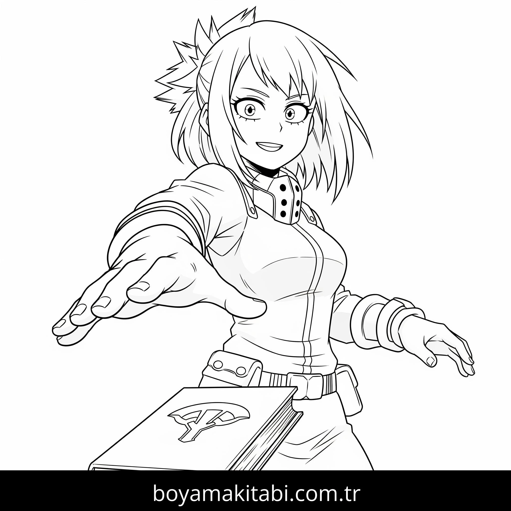 My Hero Academia boyama sayfası #4 – anaokulu etkinliği, motor becerileri destekler