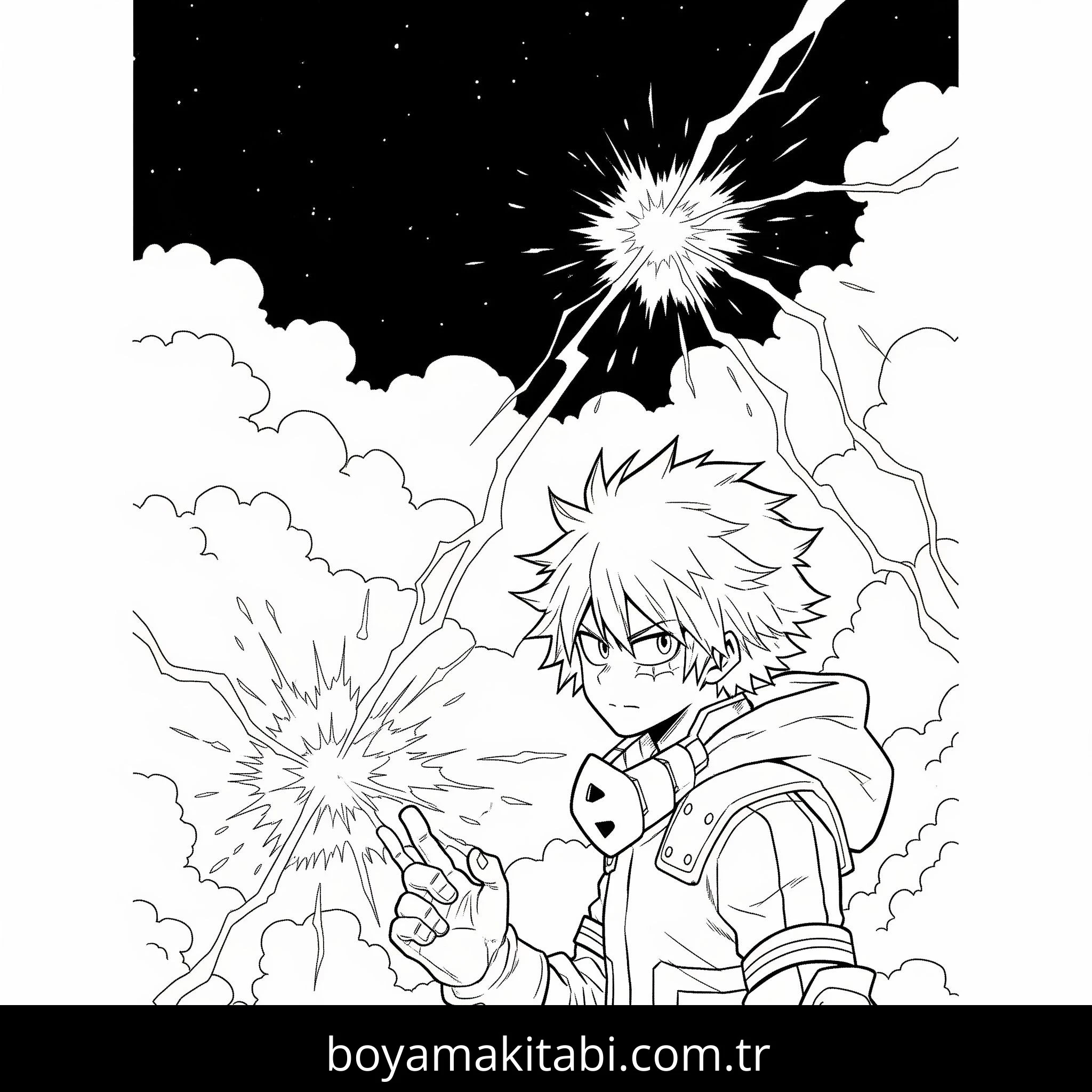My Hero Academia boyama sayfası #19 – tamamen ücretsiz, çocuklar için