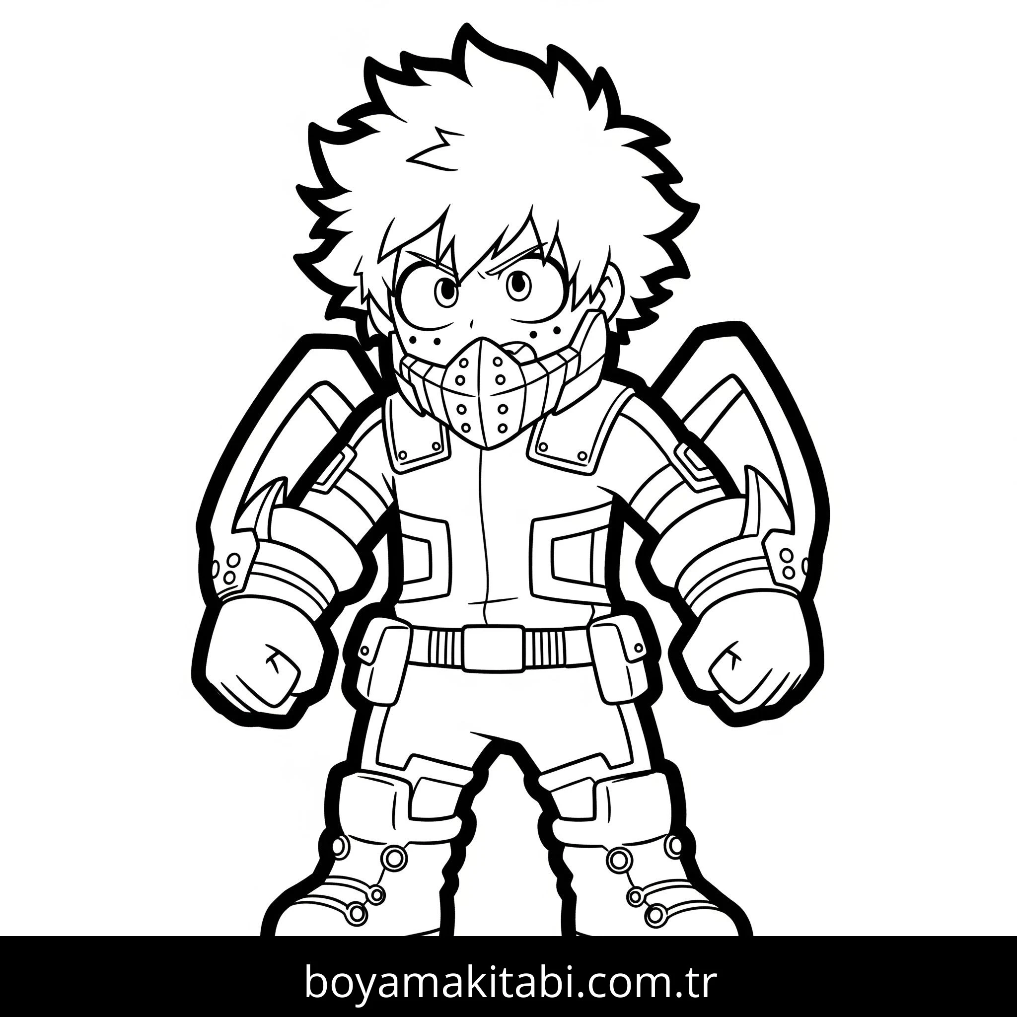 My Hero Academia boyama sayfası #21 – yaratıcı sanat çalışması, eğlenceli etkinlik