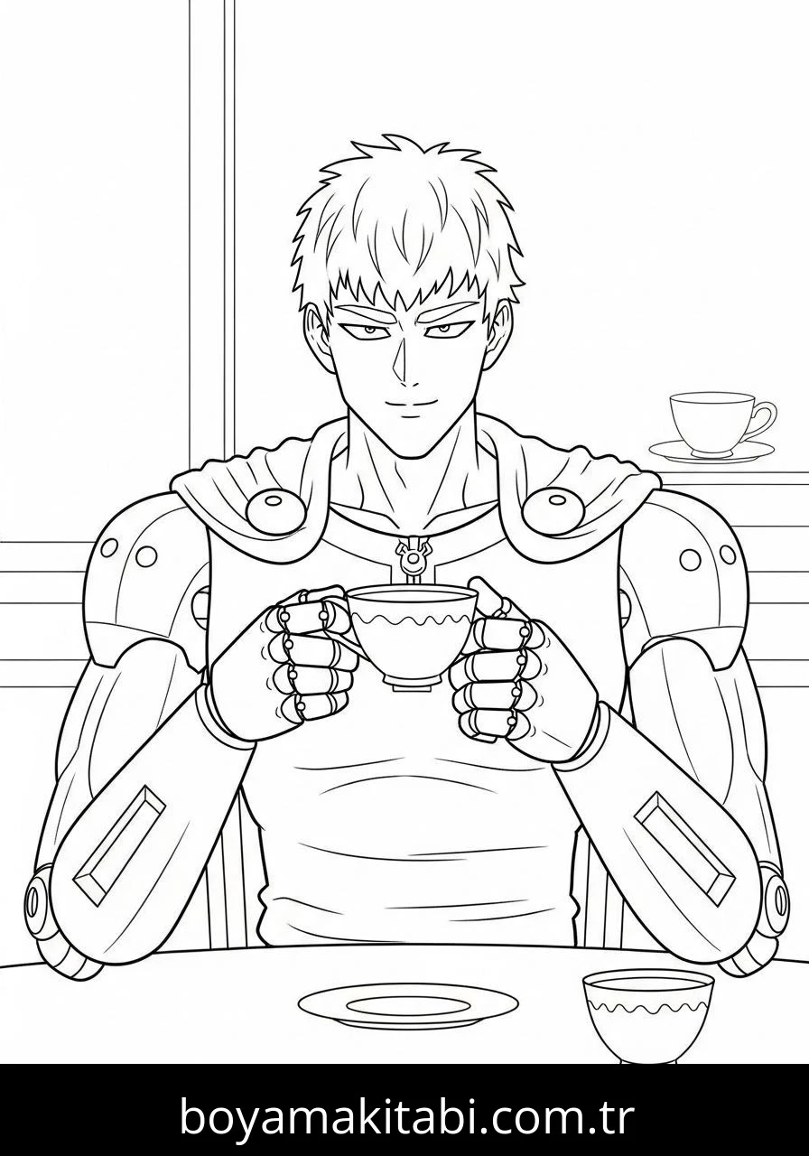 One Punch Man boyama sayfası – ücretsiz yazdır, boyama etkinliği