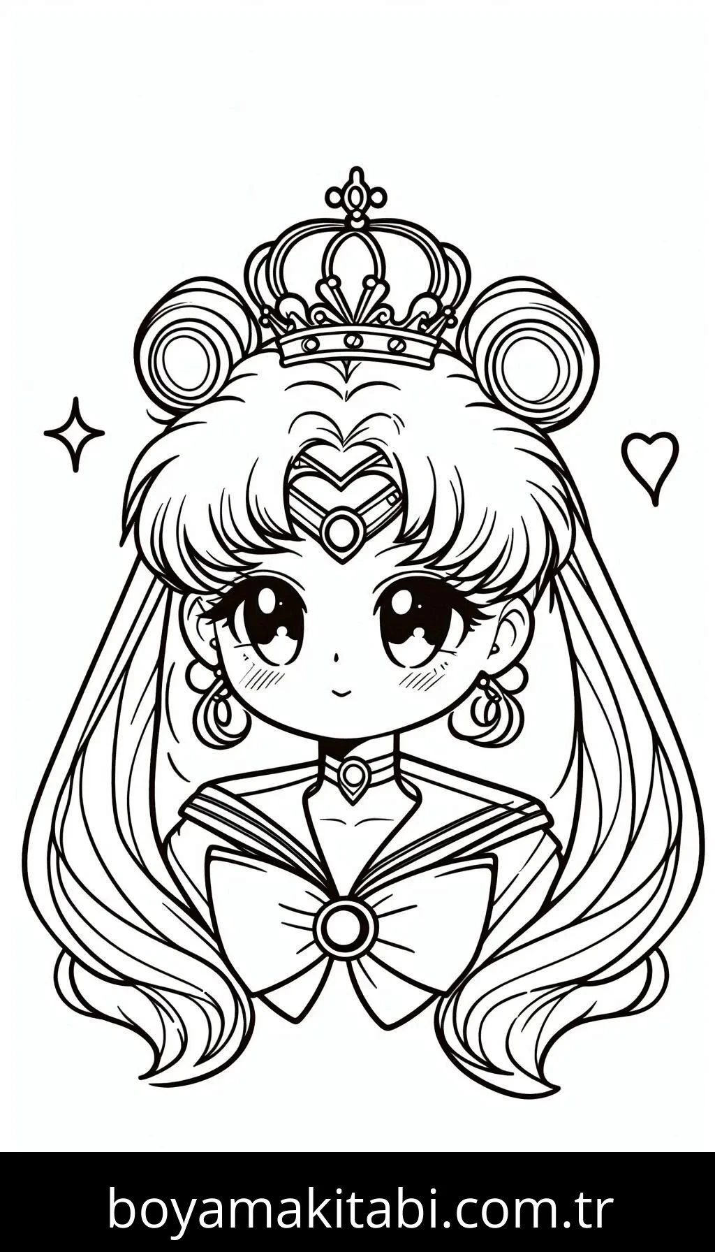 Sailor Moon boyama sayfası #7 – tamamen ücretsiz, çocuklar için