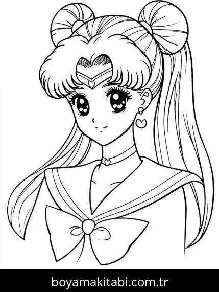 Sailor Moon boyama sayfası #12 – ücretsiz yazdır, boyama etkinliği
