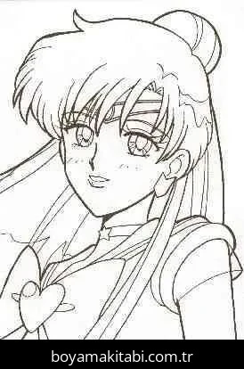 Sailor Moon boyama sayfası #22 – eğitici aktivite, yaratıcılık