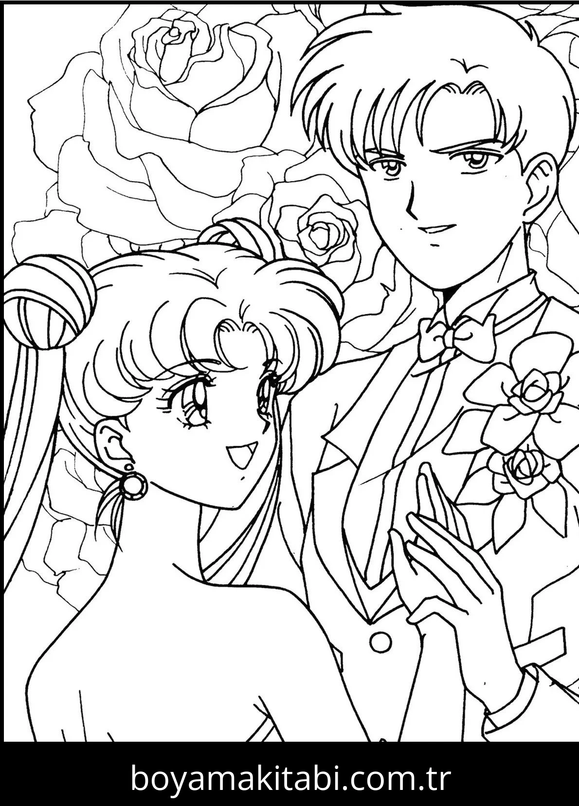 Sailor Moon boyama sayfası #24 – keyifli zaman, renkli çizimler