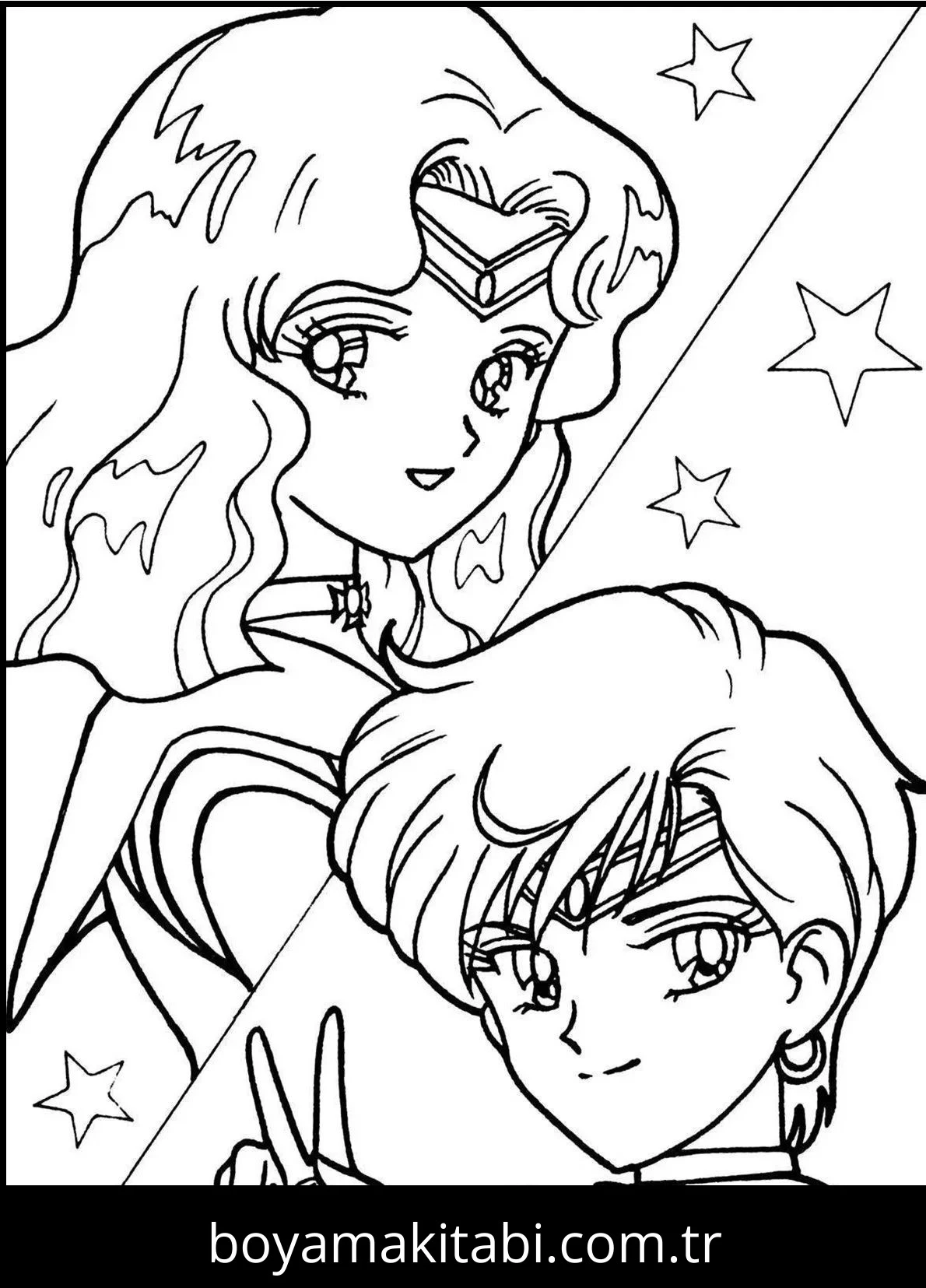 Sailor Moon boyama sayfası #27 – sanatsal çalışma, aile ile vakit geçirme