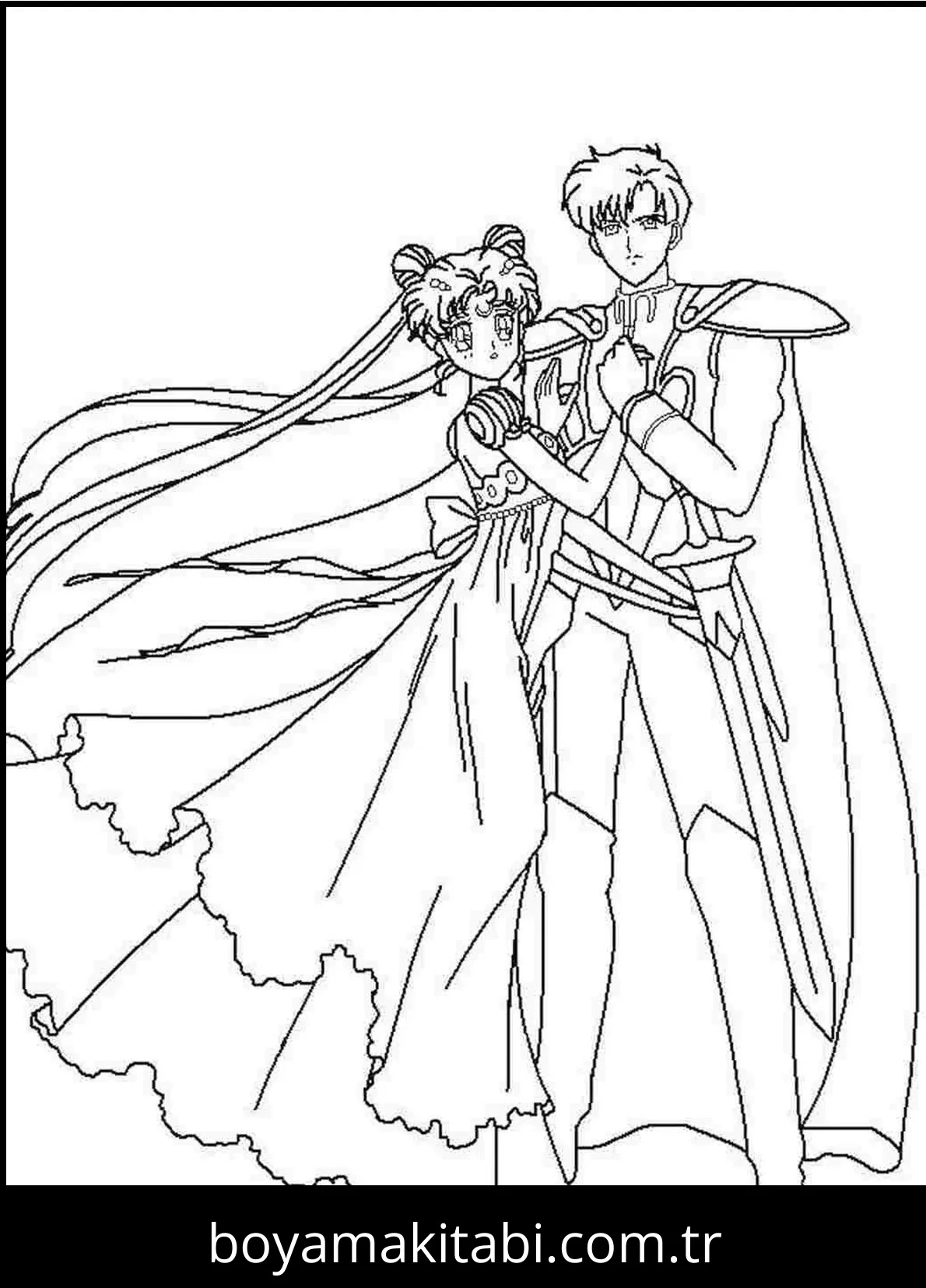 Sailor Moon boyama sayfası #29 – yaratıcılık, doğum günü partisi aktivitesi