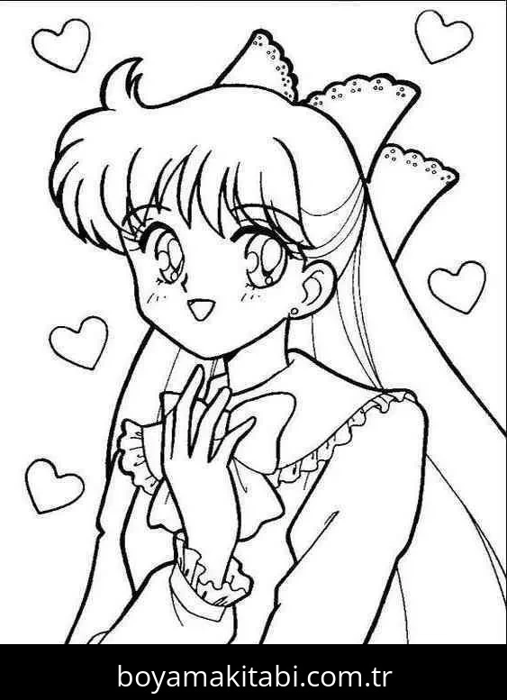 Sailor Moon boyama sayfası #35 – yaz tatili etkinliği, sabır ve özgüven kazandırır