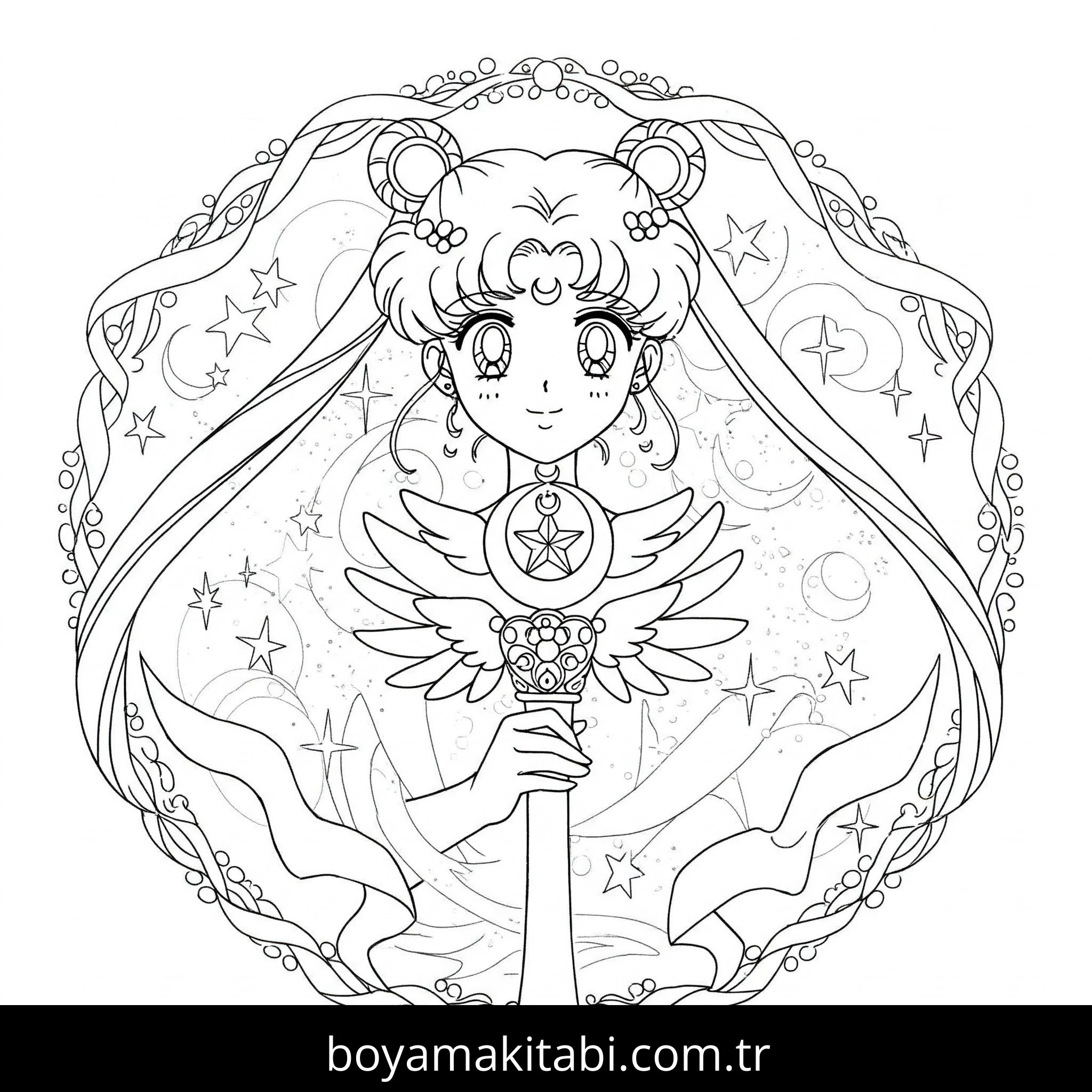 Sailor Moon boyama sayfası #43 – ekran süresine alternatif, çocuklarla kaliteli zaman