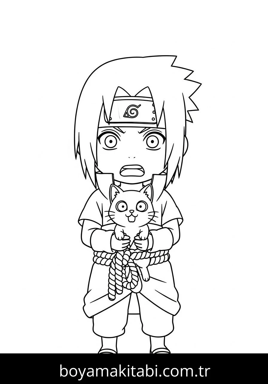 Uchiha Sasuke Boyama
