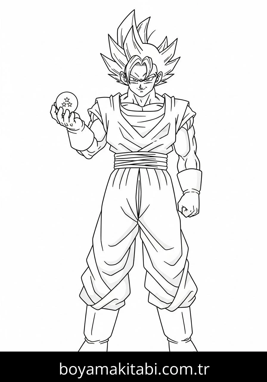 Vegito boyama sayfası – ücretsiz yazdır, boyama etkinliği
