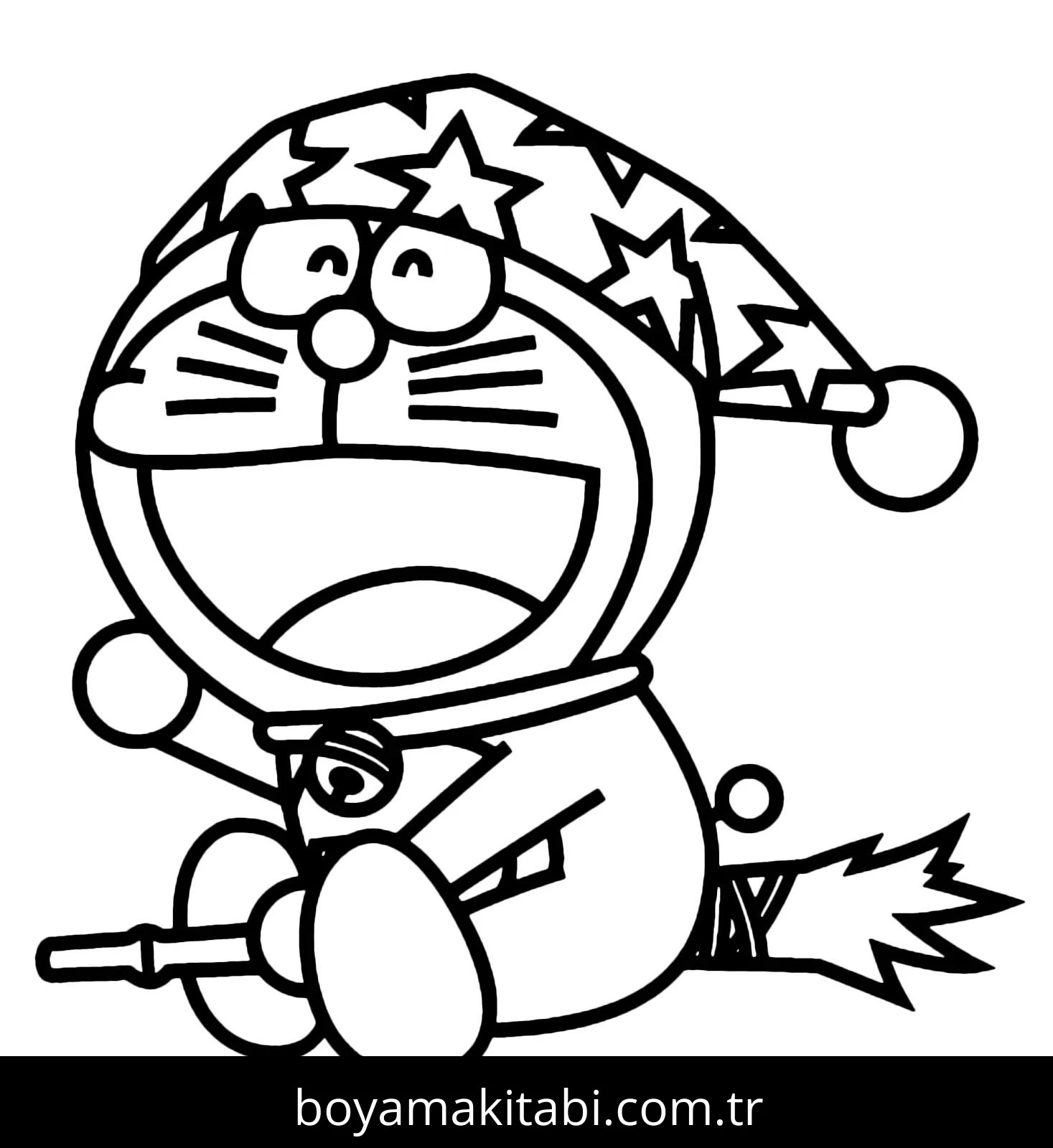 Doraemon boyama sayfası – yaratıcılık, eğlenceli etkinlik