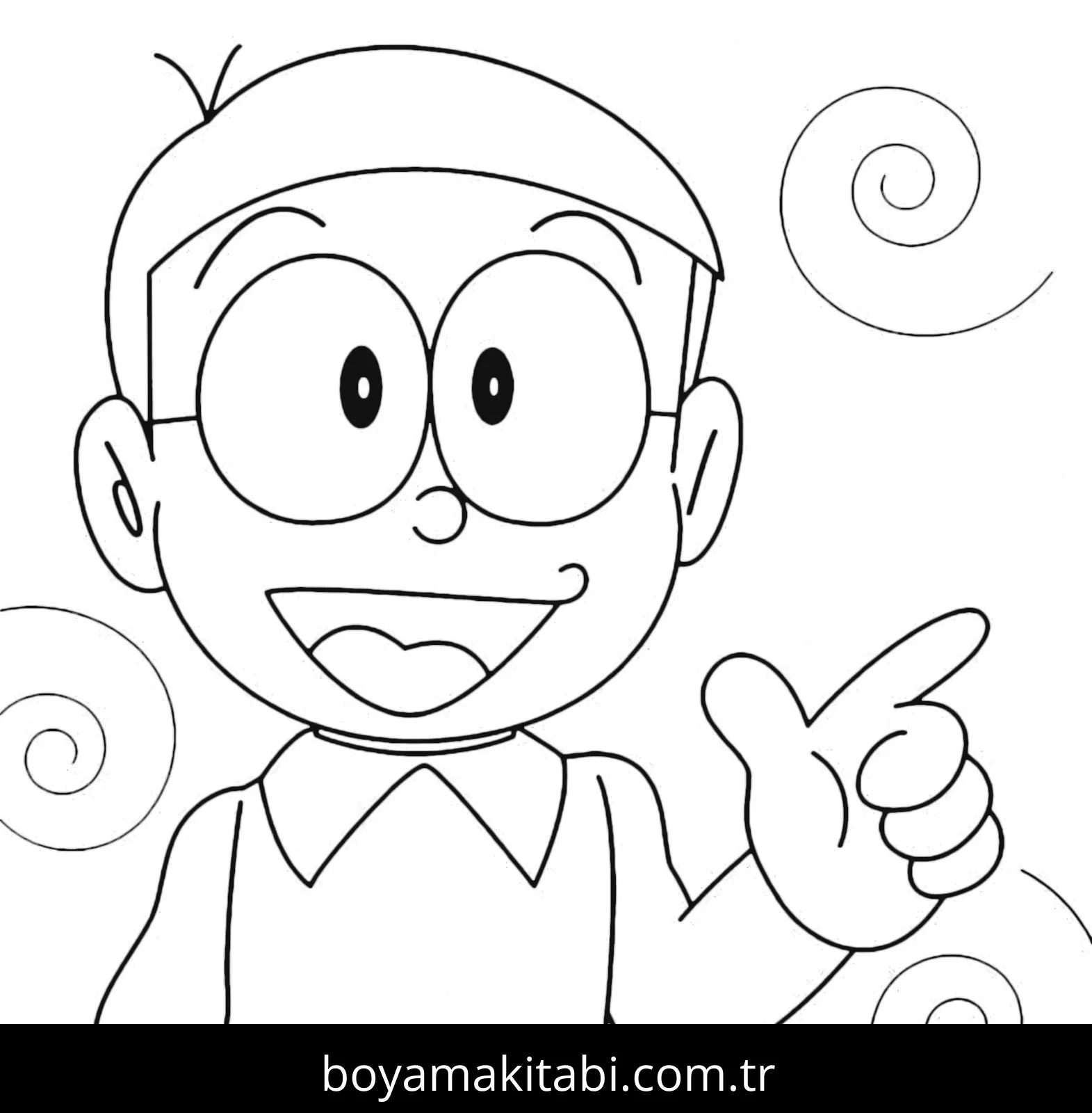 Doraemon boyama sayfası – okul öncesi, evde etkinlik