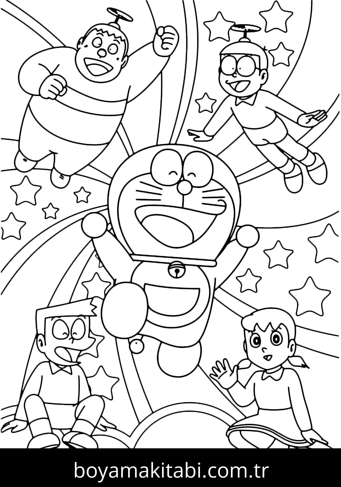 Doraemon Boyama