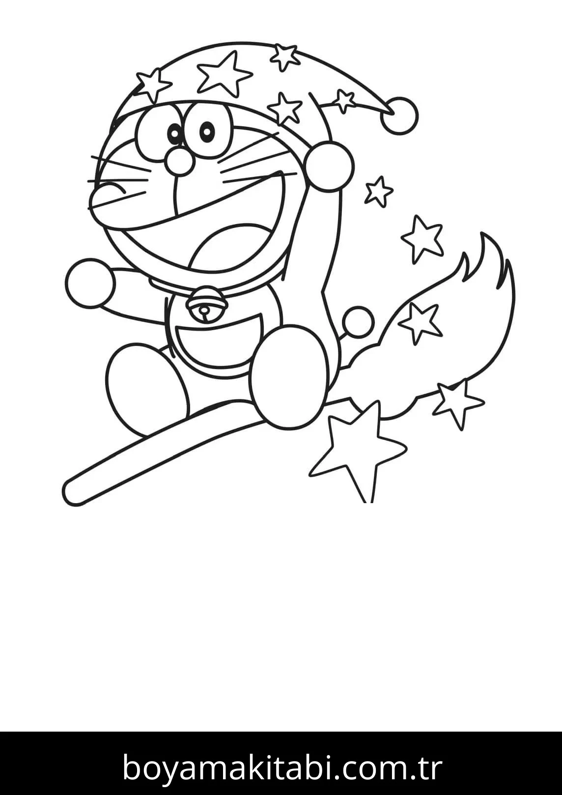 Doraemon boyama sayfası – boyama etkinliği, çocuk aktivitesi