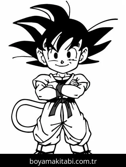 Dragon Ball boyama sayfası – yaratıcılığı geliştirir, keyifli zaman