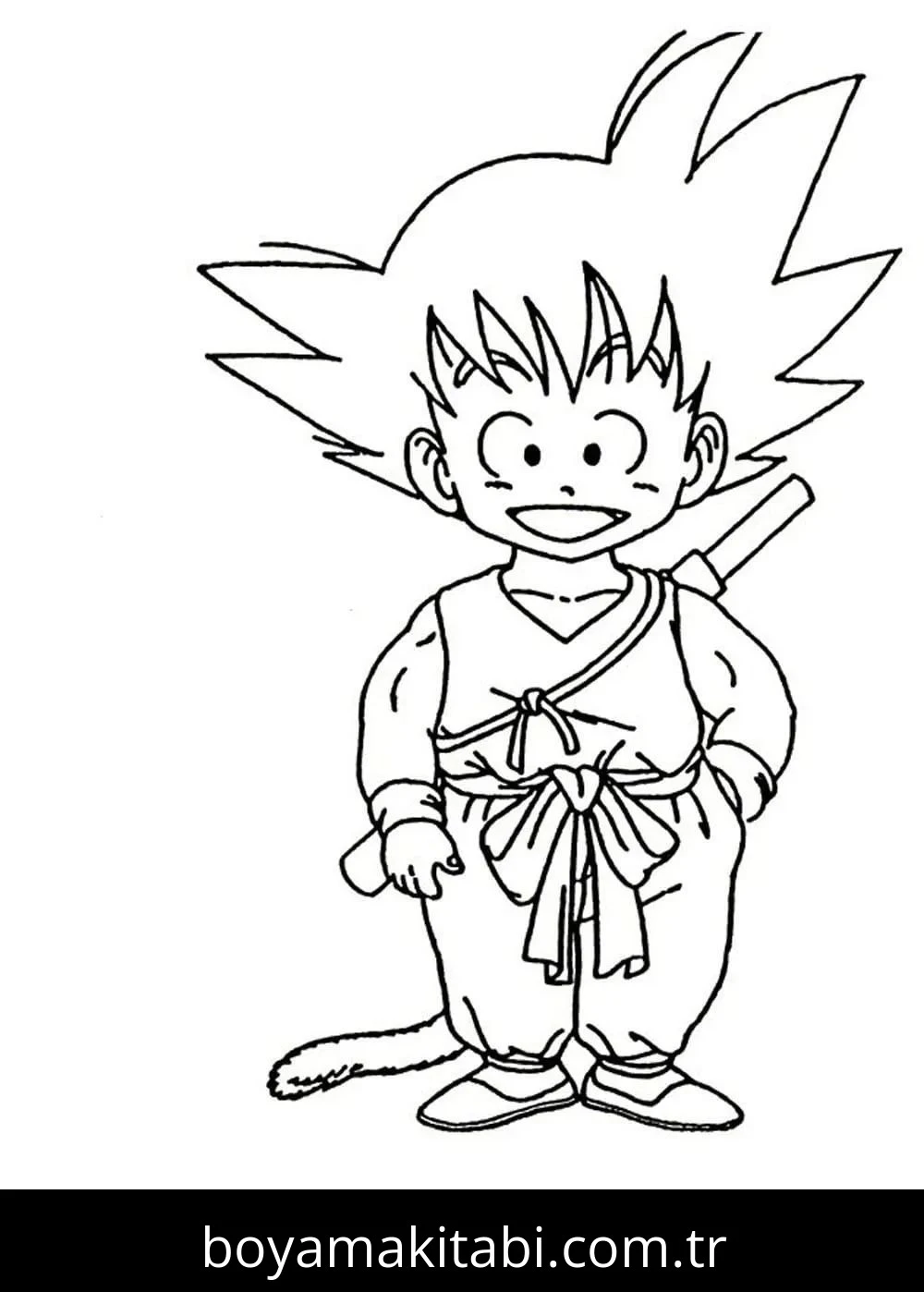 Dragon Ball boyama sayfası – boyama çalışması, yaratıcılığı geliştirir