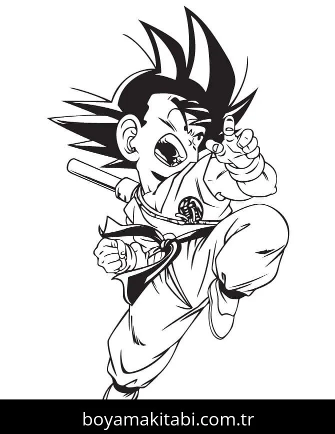 Dragon Ball boyama sayfası – ücretsiz yazdır, boyama etkinliği