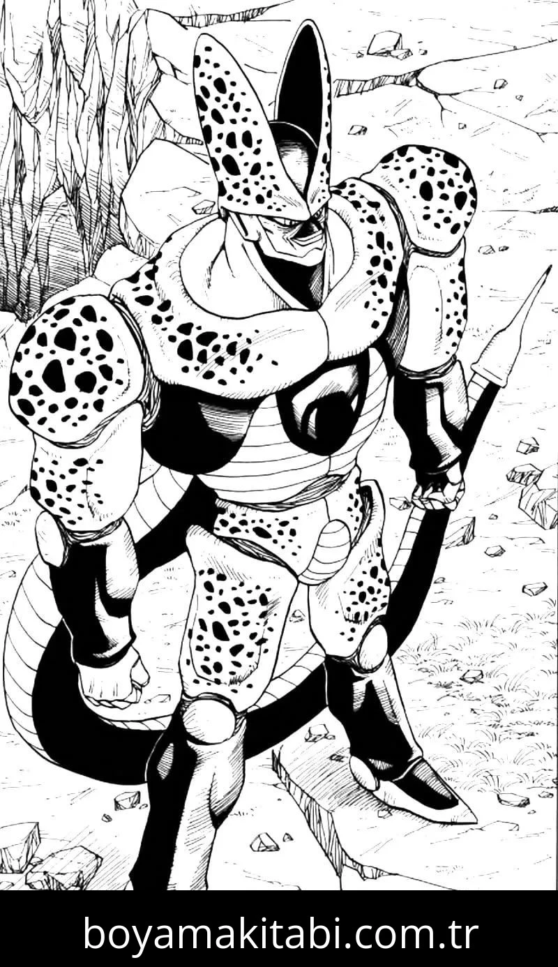 Dragon Ball boyama sayfası – kolay boyama, eğitici aktivite