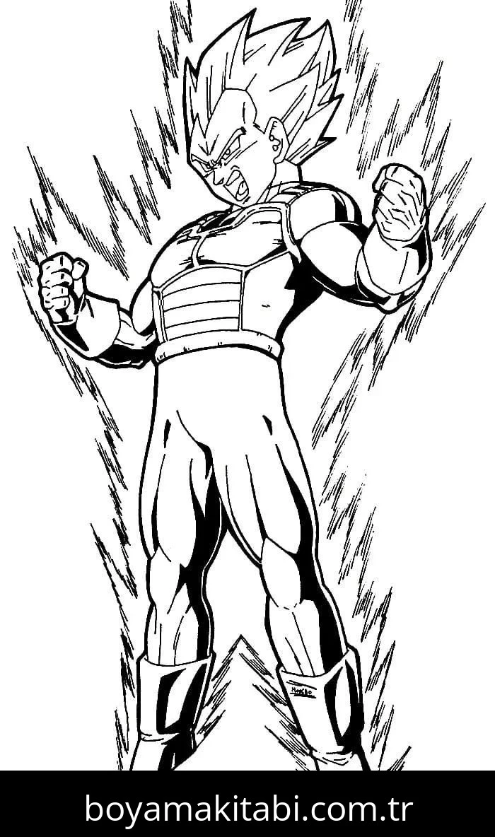 Dragon Ball boyama sayfası – sevimli karakter, sanatsal çalışma