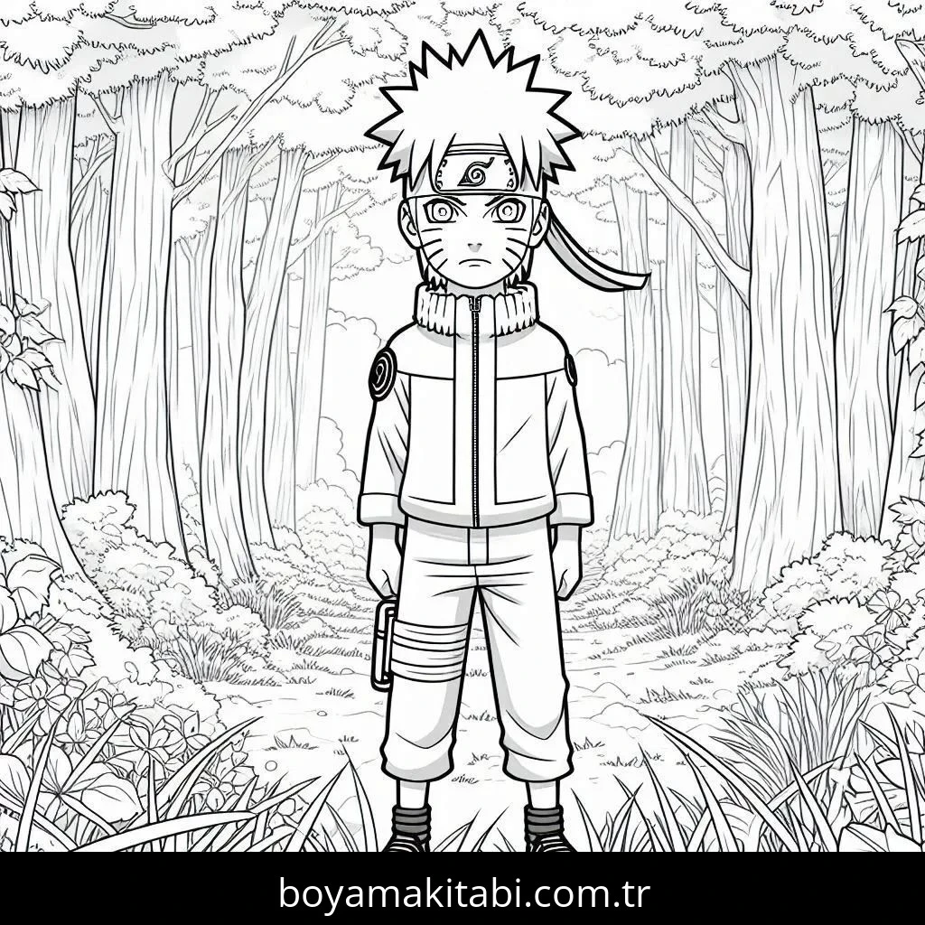 Naruto boyama sayfası #104 – sınıf etkinliği, kolay indirilebilir