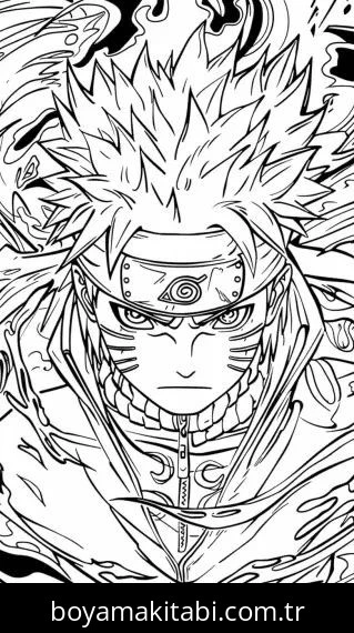 Naruto boyama sayfası #107 – hayal gücünü besler, tamamen ücretsiz