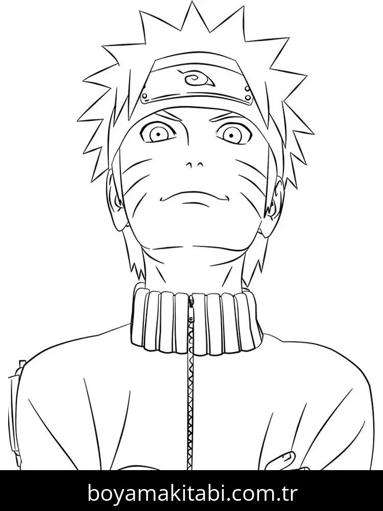 Naruto boyama sayfası #115 – günlük etkinlik önerisi, kolay boyama