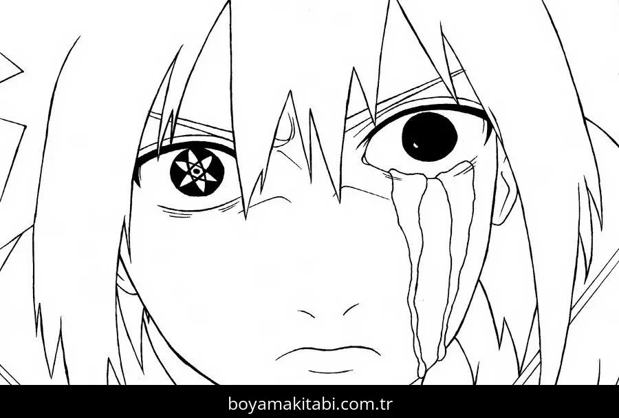 Naruto boyama sayfası #123 – eğlenceli etkinlik, el becerilerini geliştirir