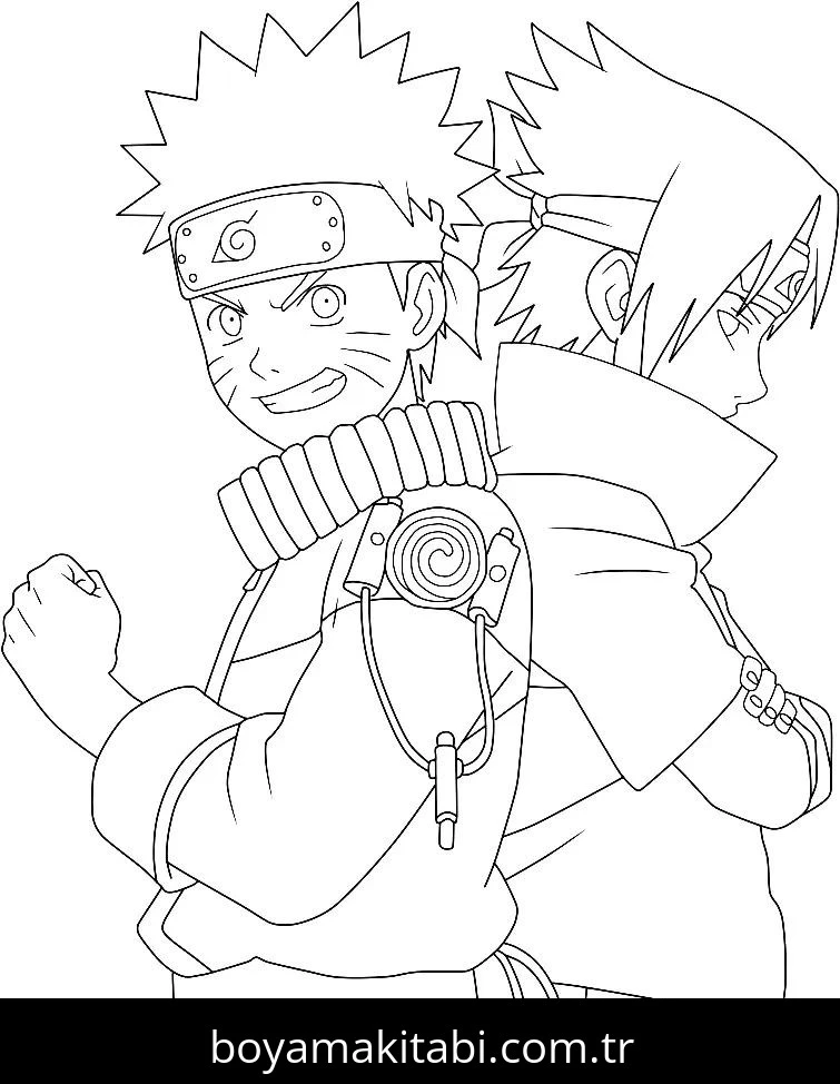 Naruto boyama sayfası #137 – boyama çalışması, sınıf etkinliği