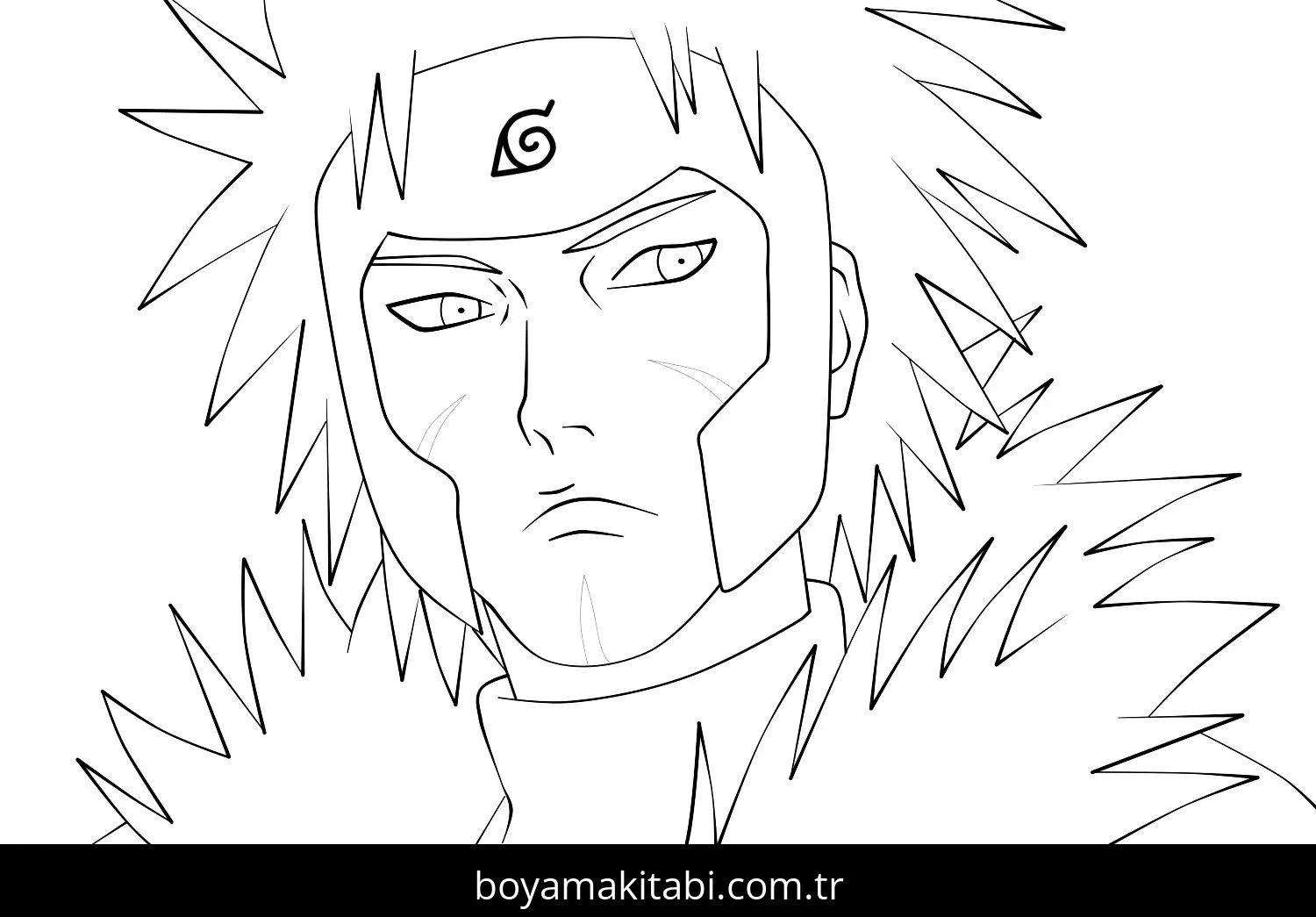 Naruto boyama sayfası #138 – renkli çizimler, dikkat ve odaklanma geliştirir