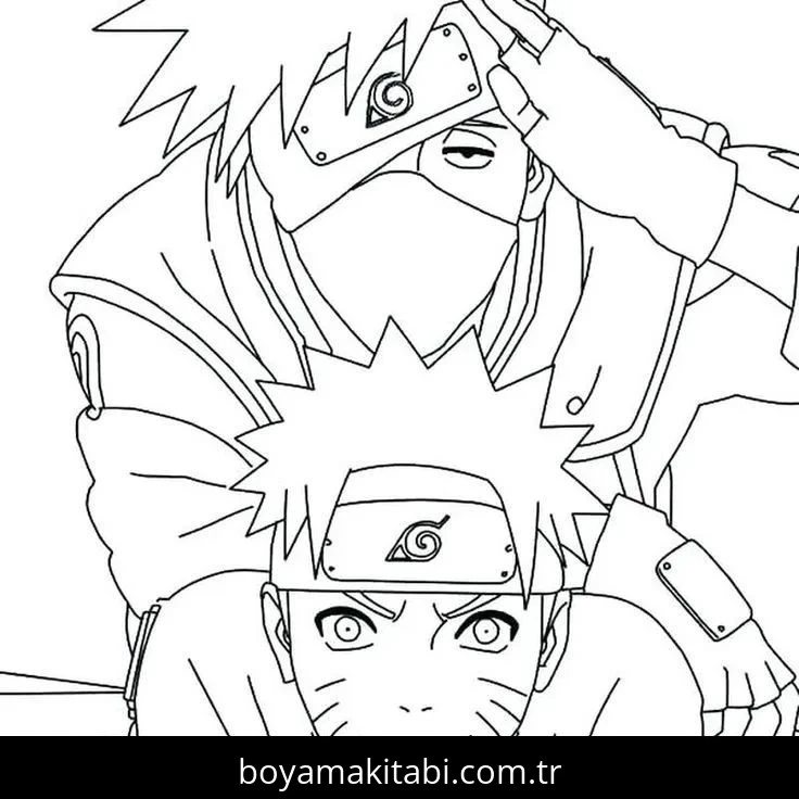 Naruto boyama sayfası #139 – anaokulu etkinliği, motor becerileri destekler