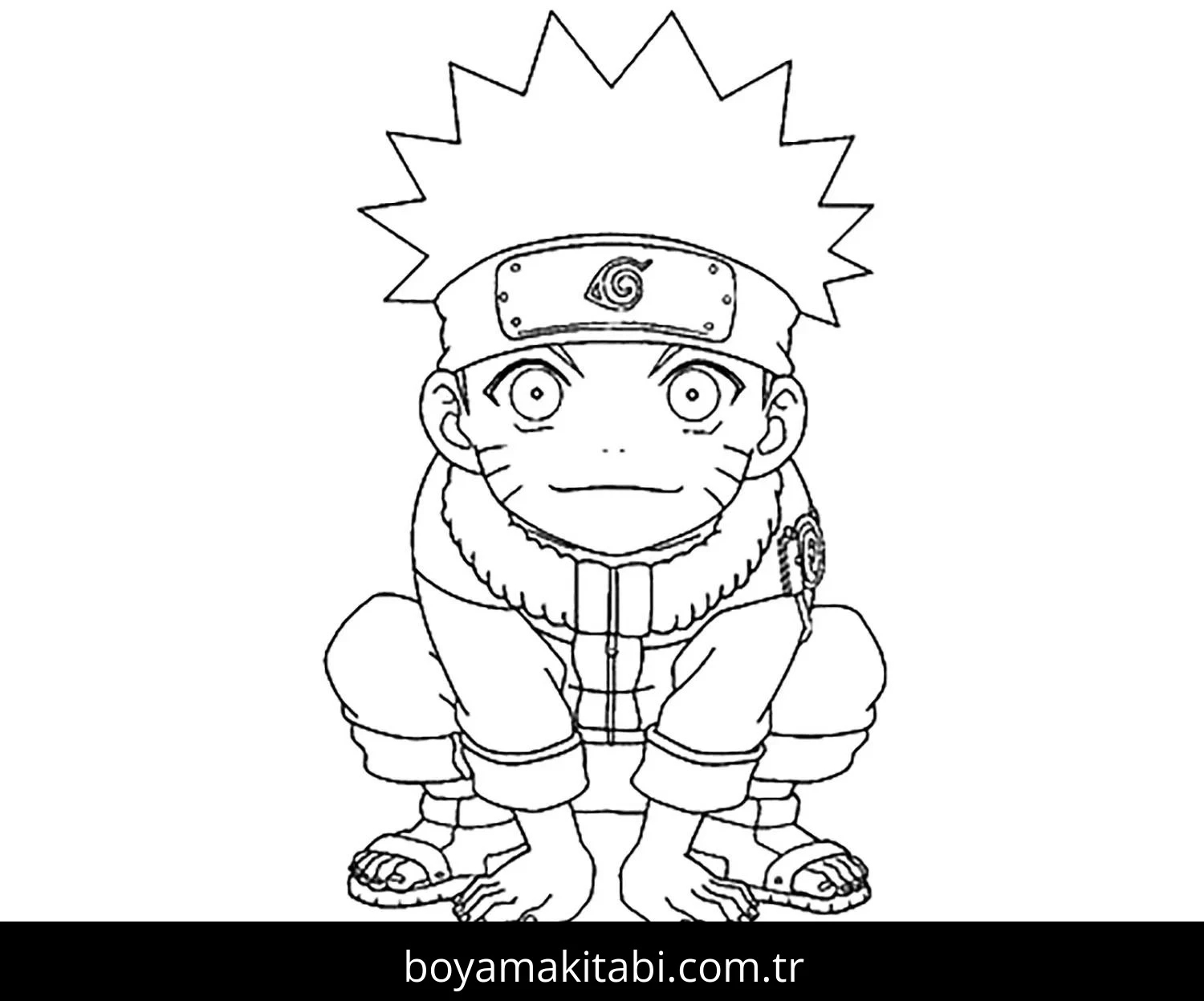 Naruto boyama sayfası #148 – renk bilgisini öğretir, günlük etkinlik önerisi