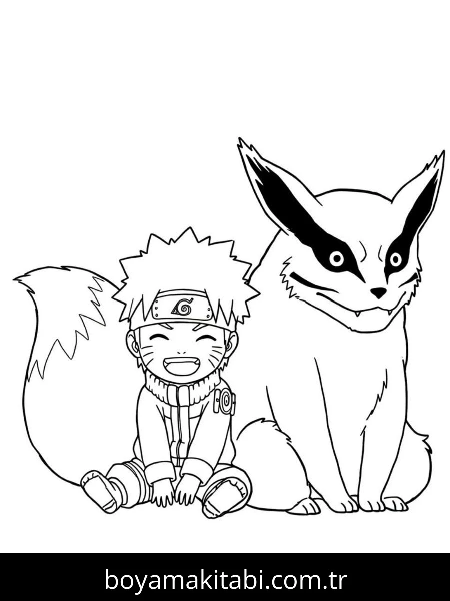 Naruto boyama sayfası #157 – çocuklarla kaliteli zaman, yaratıcılığı geliştirir
