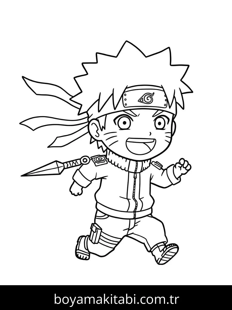 Naruto boyama sayfası #158 – eğlenceli öğrenme deneyimi, okul öncesi